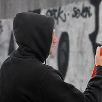 Grafitti spraying