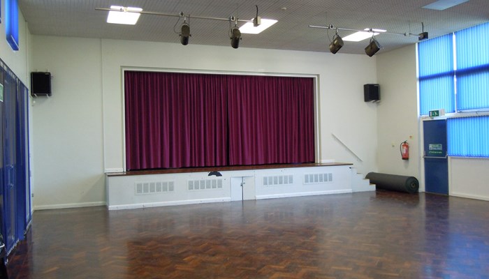Eyres Monsell hall and stage