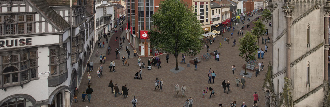 London Road artist's impression 1 - view from Saxby Street junction