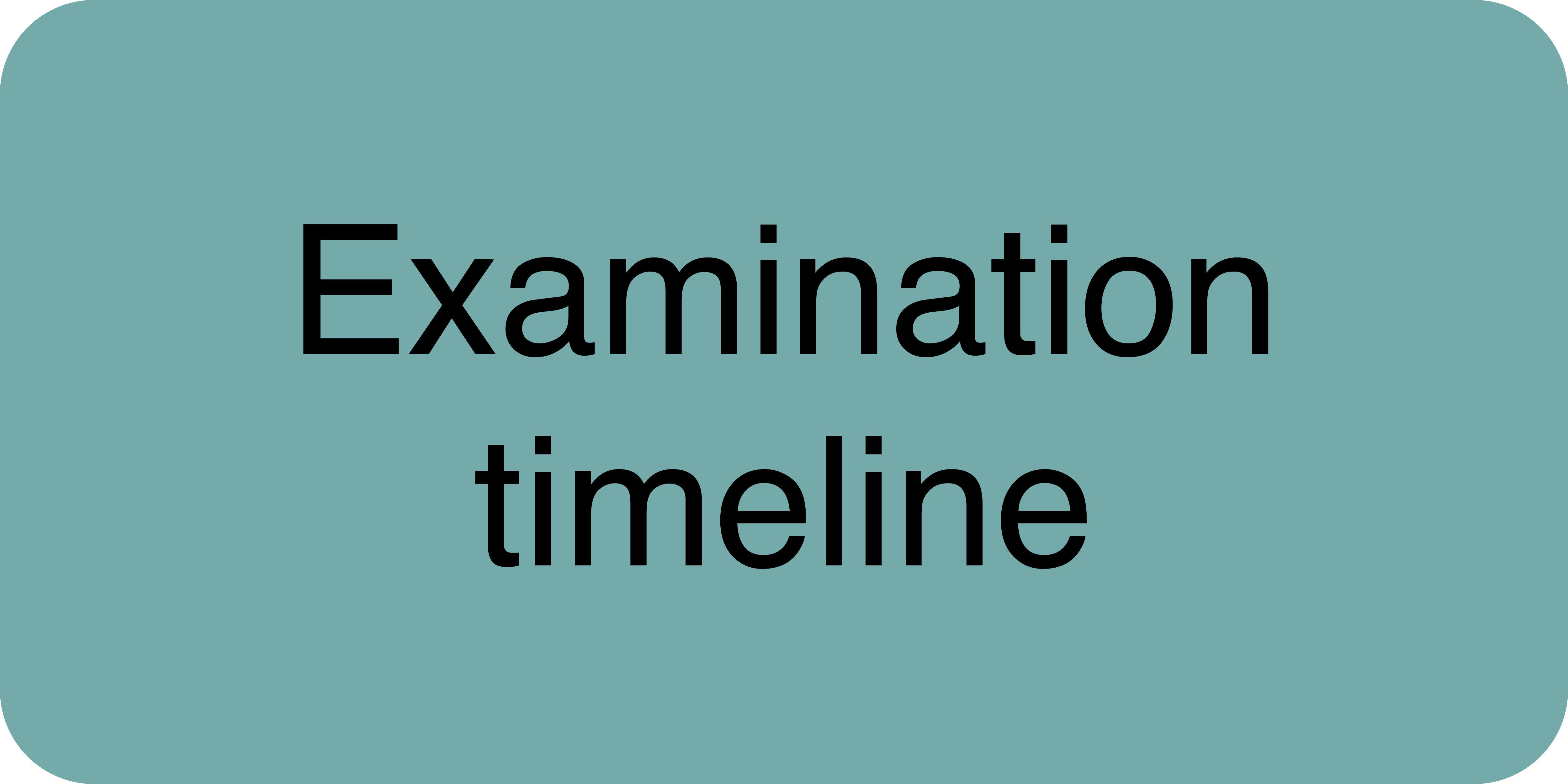 Examination timeline