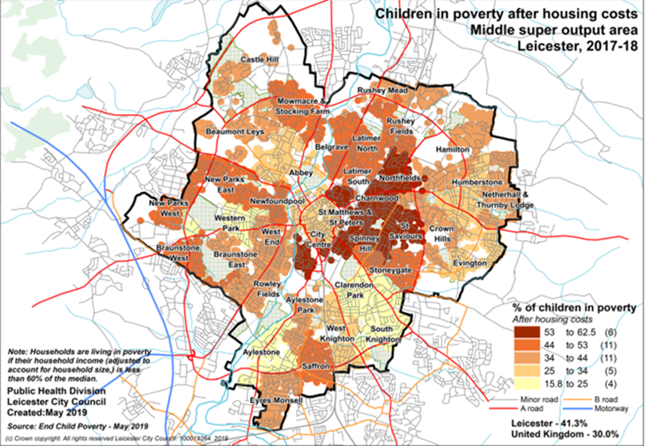 Map to show children in poverty after housing costs