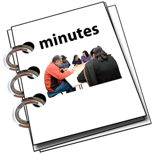 paper showing minutes
